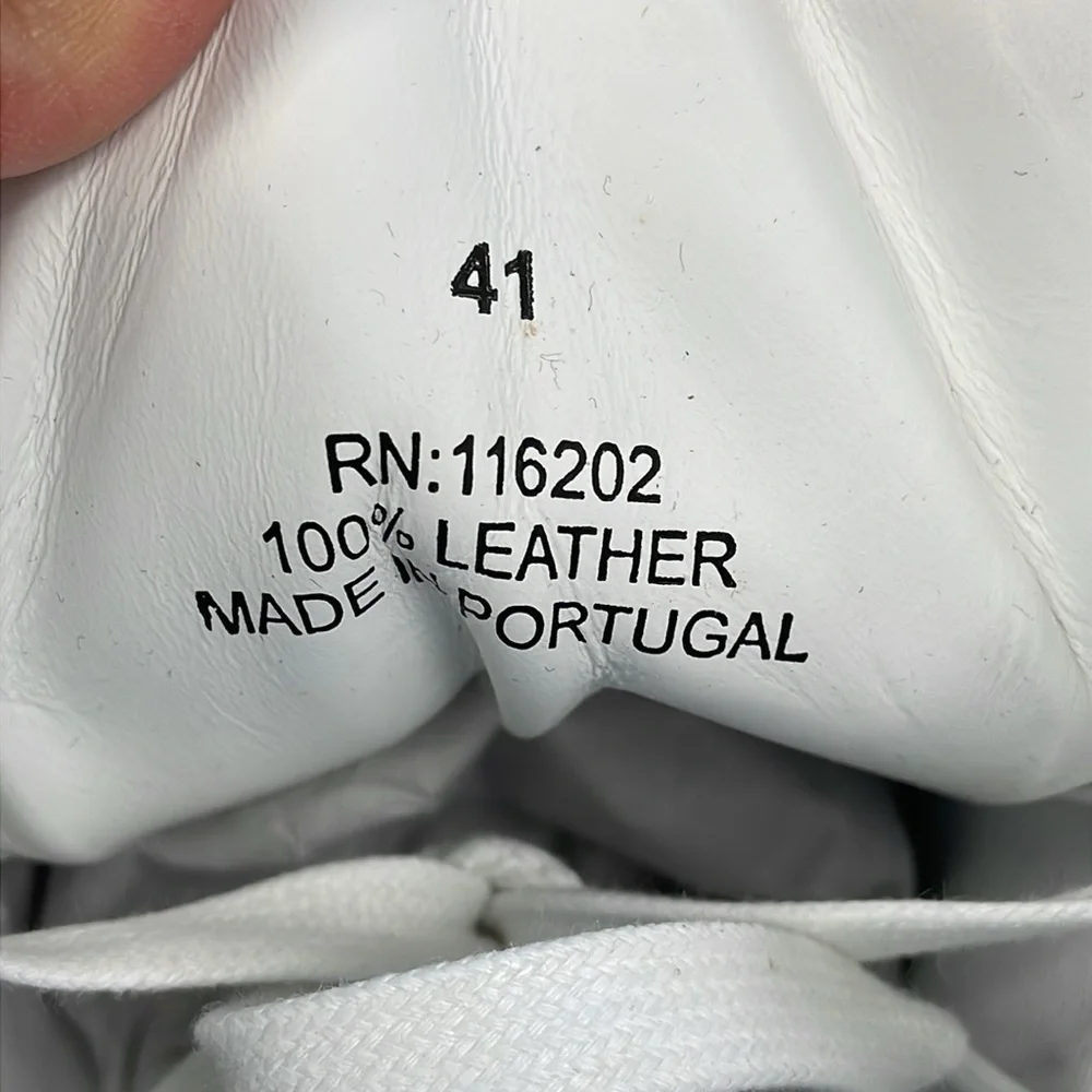 NIB Zadig & Voltaire High Flash Keith Leather High Top Sneakers White Sz 41